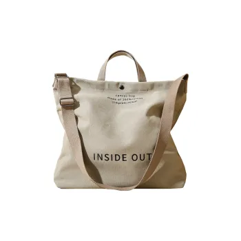Boniu Canvas Tote Bag Shopping Bag Canvas Bag Crossbody Handbag Regular Unisex Khaki/Green/Gray/Coffee/Black