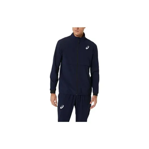 Asics Jackets Men Marine Blue