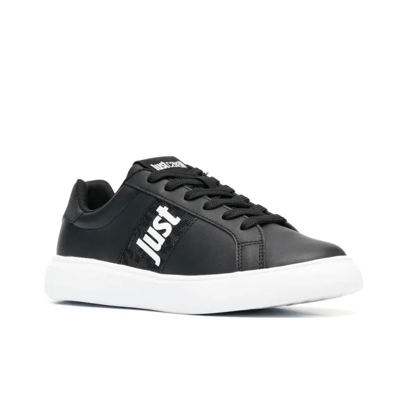 Just Cavalli Low-Top Casual Shoes Women's Black White-2
