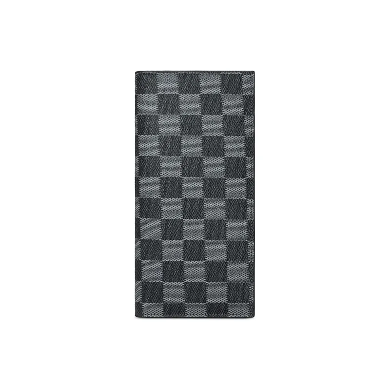 AUGTARLION PVC Double Layer Foldable Vertical Wallet Regular Men's Black-1