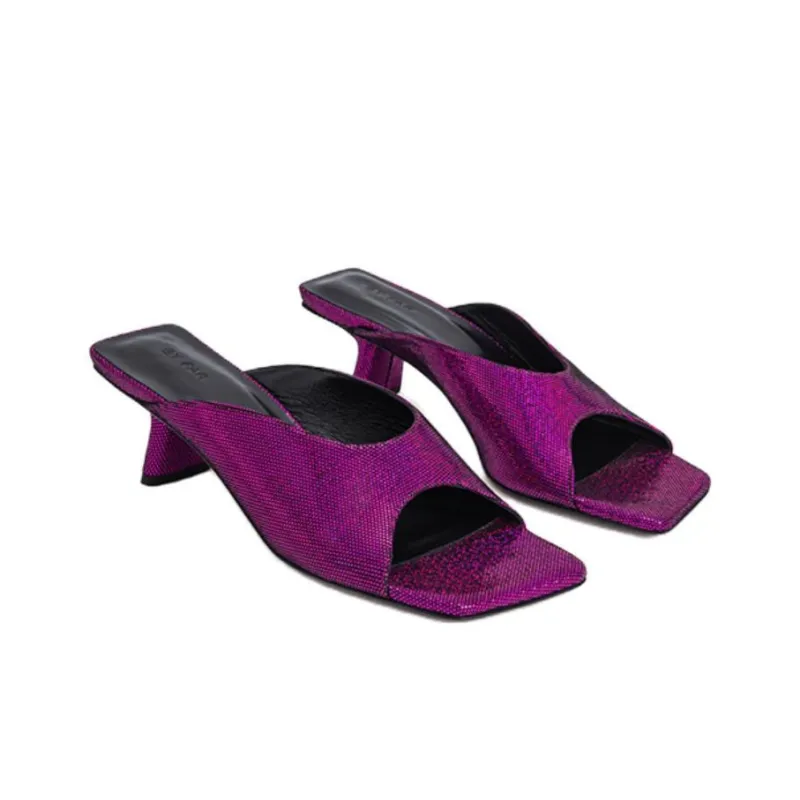 By Far Slide Slippers Women's Purple-2