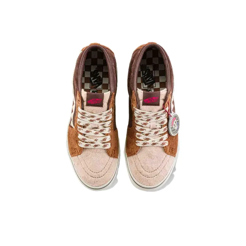 The Monsters X Vans SK8 Mid Brown Orange-4
