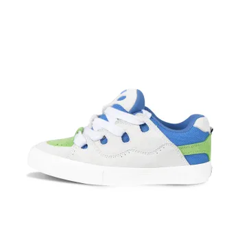 Ollieskate Anti Slip Wear Resistant Low Top Skateboard Shoes Unisex White Blue Green