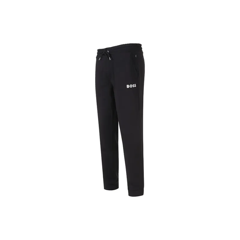 HUGO BOSS Lace Up Elastic Cuff Sweatpants Men's Black-1