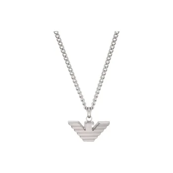 EMPORIO ARMANI Steel Necklaces Men's Silver