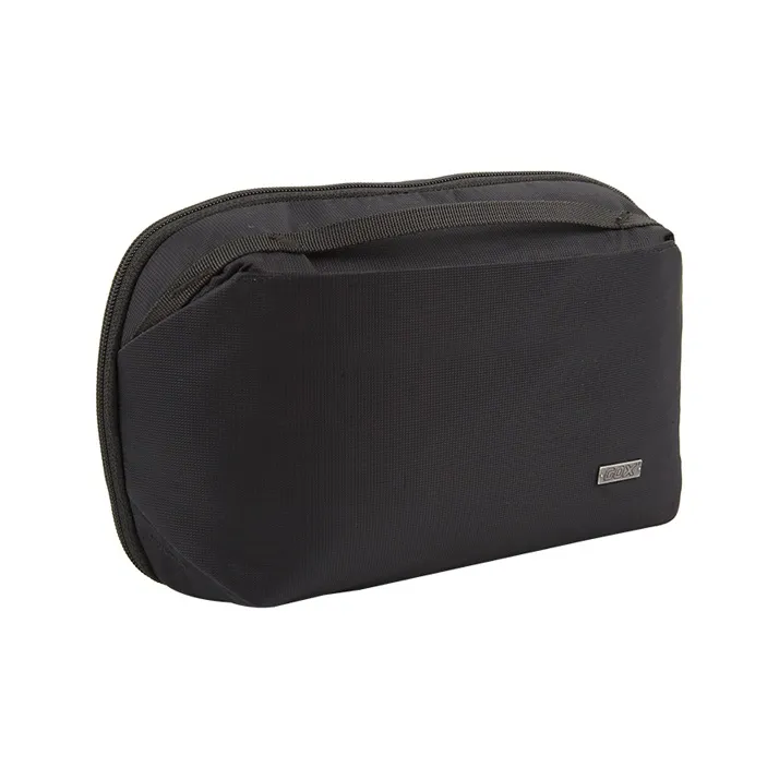 GOX Polyester Shell Toiletry Bag Unisex Black/Bright Yellow-0