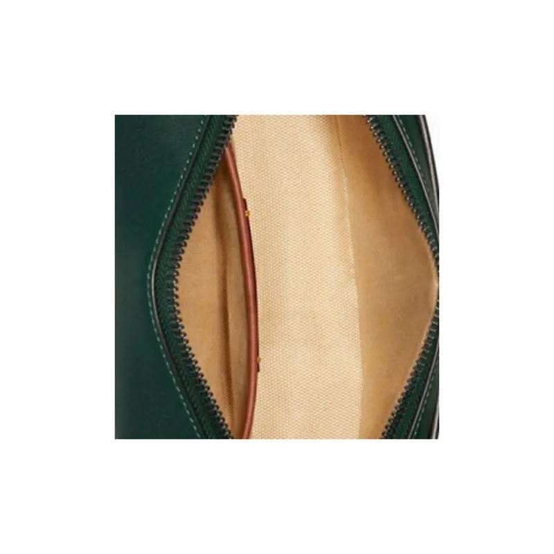 COACH Flight Gloves Made Of Tanned Leather Shoulder Bag Crossbody Bag Small Size Women's Green-4