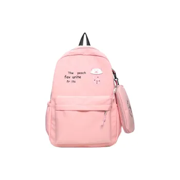 NIGEER Nylon Backpack Regular Women's Pink/Blue/Black/Pumpkin/Purple/Green
