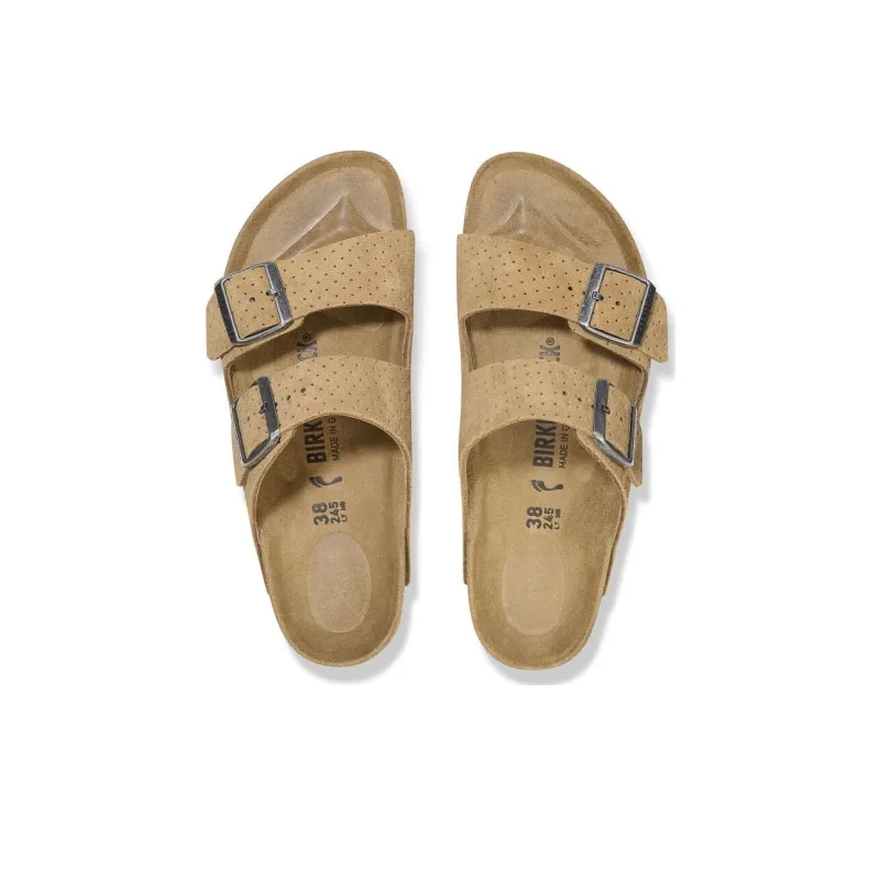 Birkenstock Arizona Perforated Suede Sandals-3