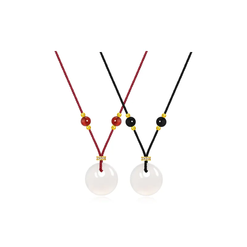 Far Mountain Joe Agate Jade Necklaces Unisex-4