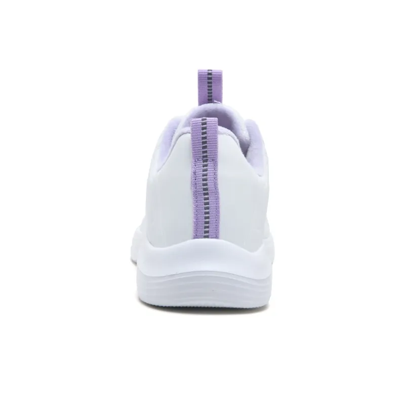 Binary Low Top Running Shoes Women's White Purple-3