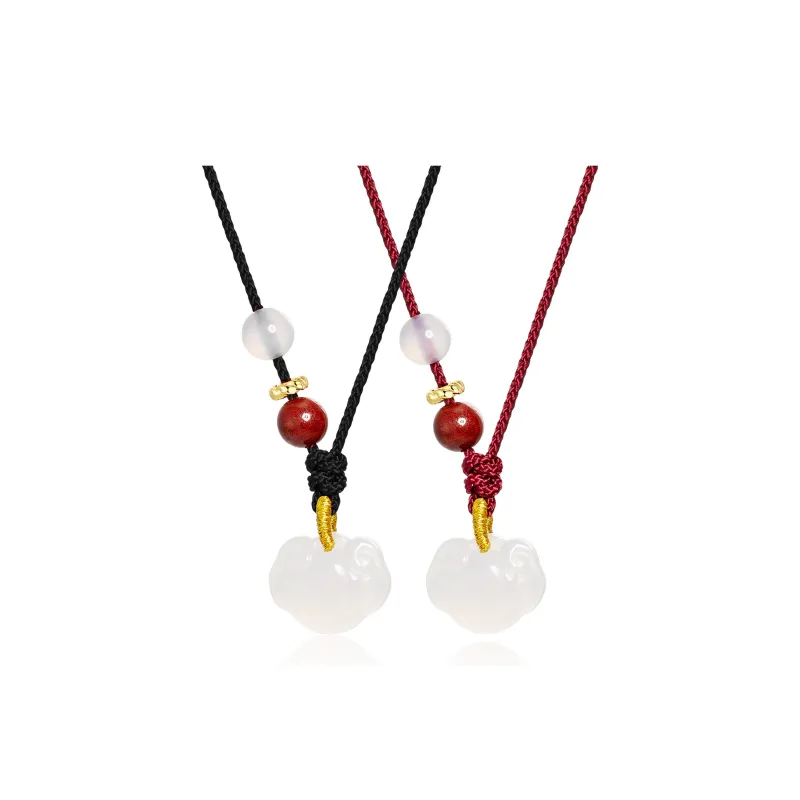 Far Mountain Joe Agate Jade Necklaces Unisex-5