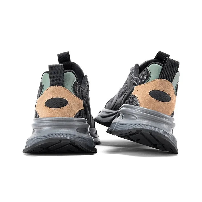 WALK SOUL Low-Top Travel Shoes Men's Black Rock Gray-17