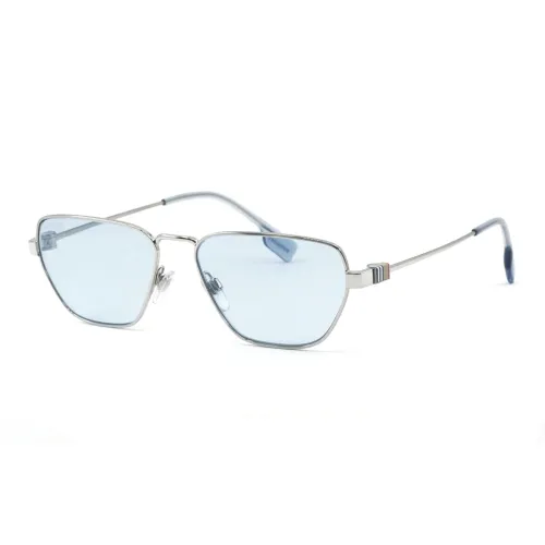 Burberry Metal Irregular Shape Sunglasses Men's Silver