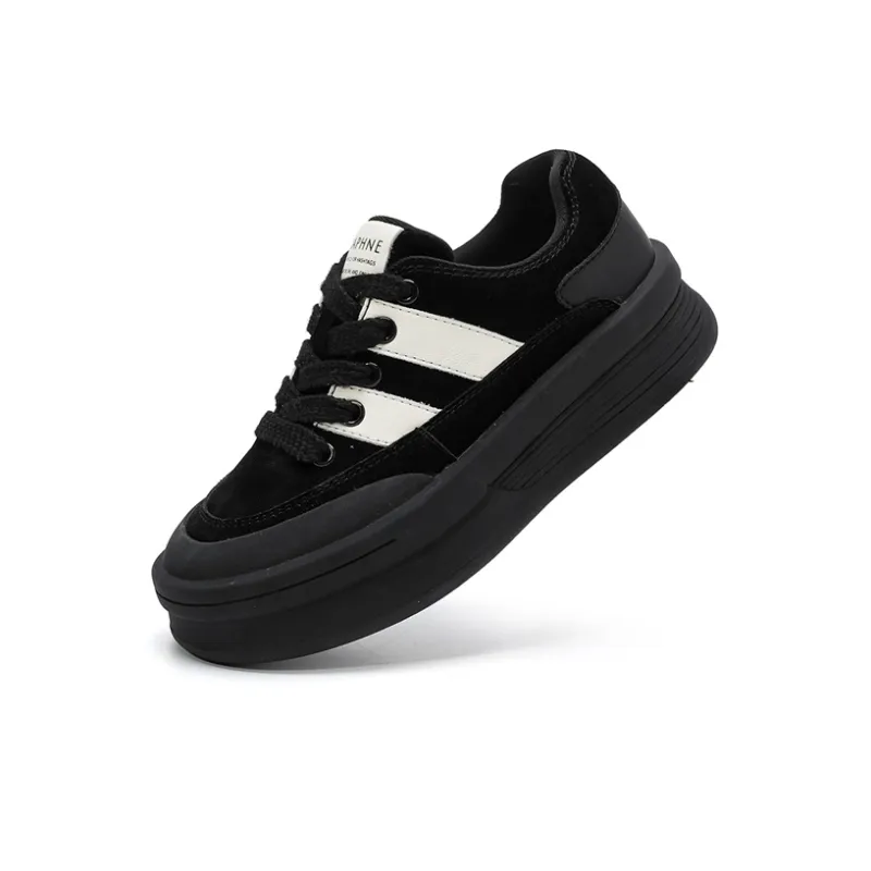 DAPHNE Abrasion Resistant Slip Resistant Low Top Skateboard Shoes 4cm Women's-7