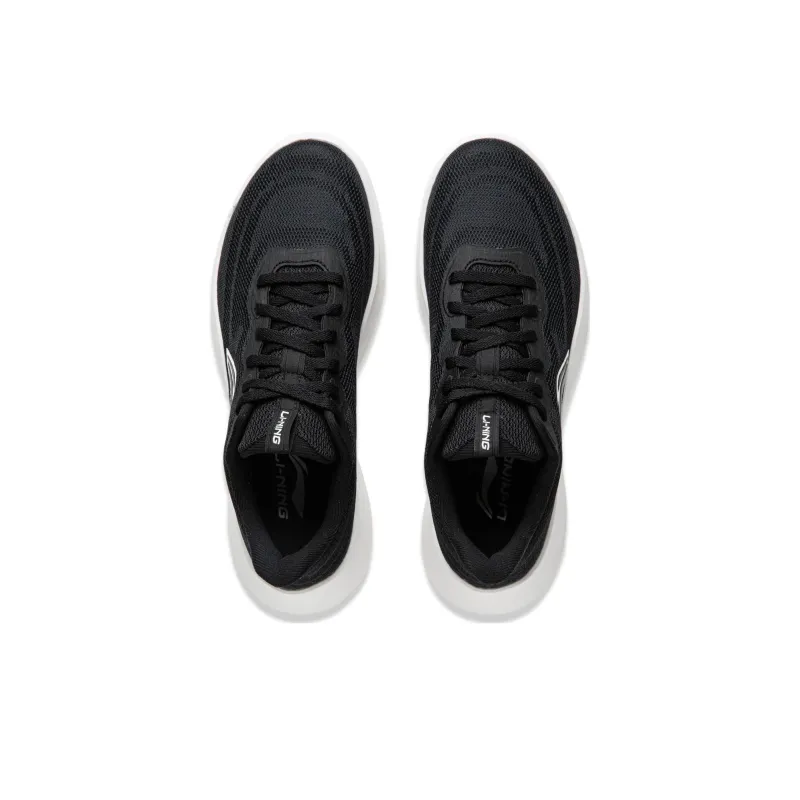 LiNing Feather Cushioning Wear Resistant Low Top Casual Running Shoes Women's Black-3