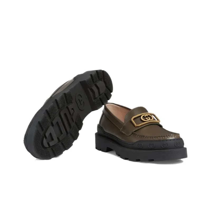 GUCCI Loafers Women's Brown-4