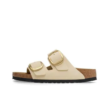Birkenstock Arizona Big Buckle Nubuk Leather Narrow Fit 'Beige' Women's