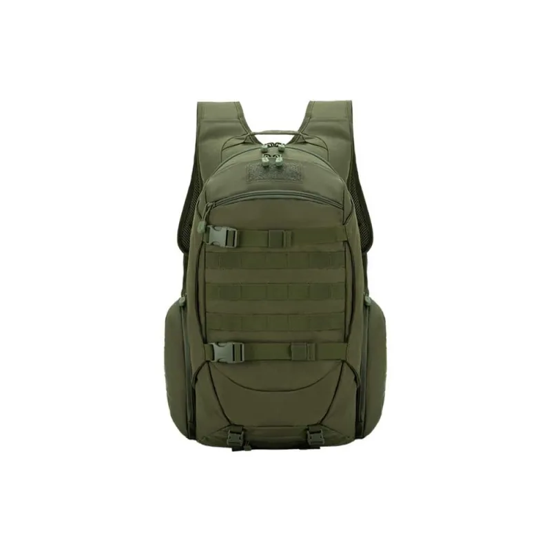 Explorers Polyester Backpack Regular Men's Black/Army Green/Khaki-1