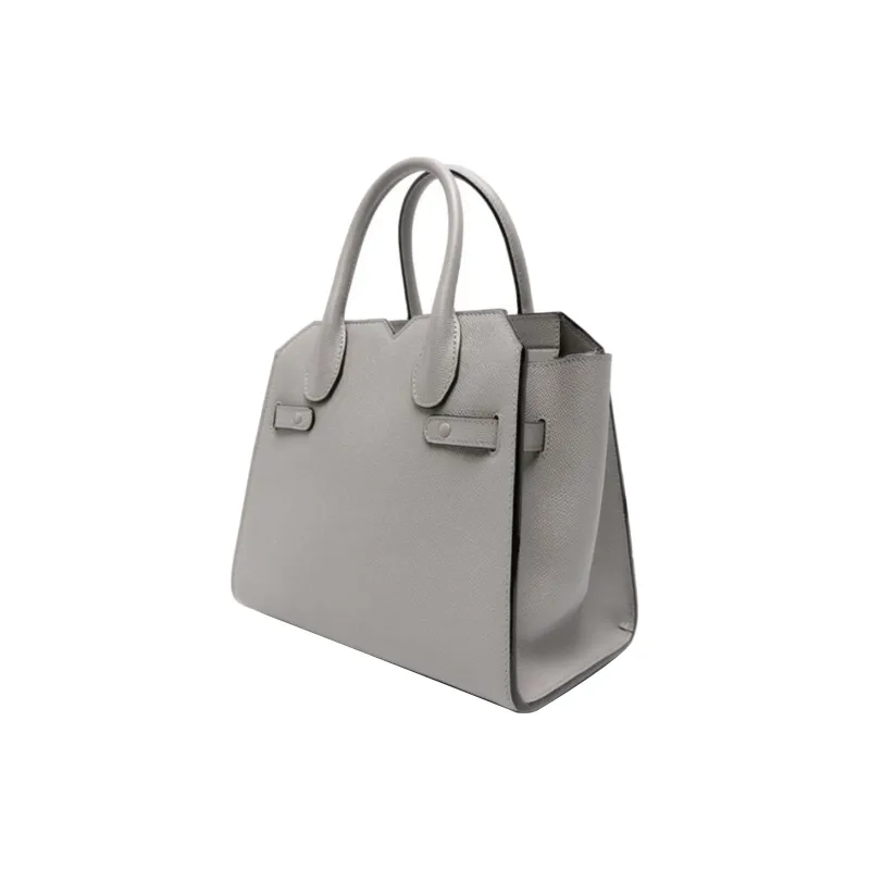 Valextra Calfskin Shoulder Bag, Crossbody Bag, Handbag Mini Women's Gray-1