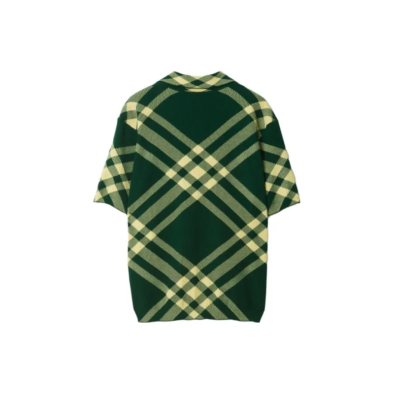 Burberry Vintage Check Fine ribbed Polo Shirt-1