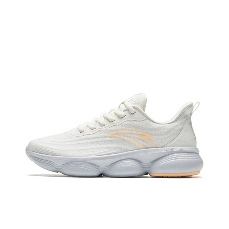 Anta Slip Resistant Cushioning Low Top Running Shoes Women's White-0