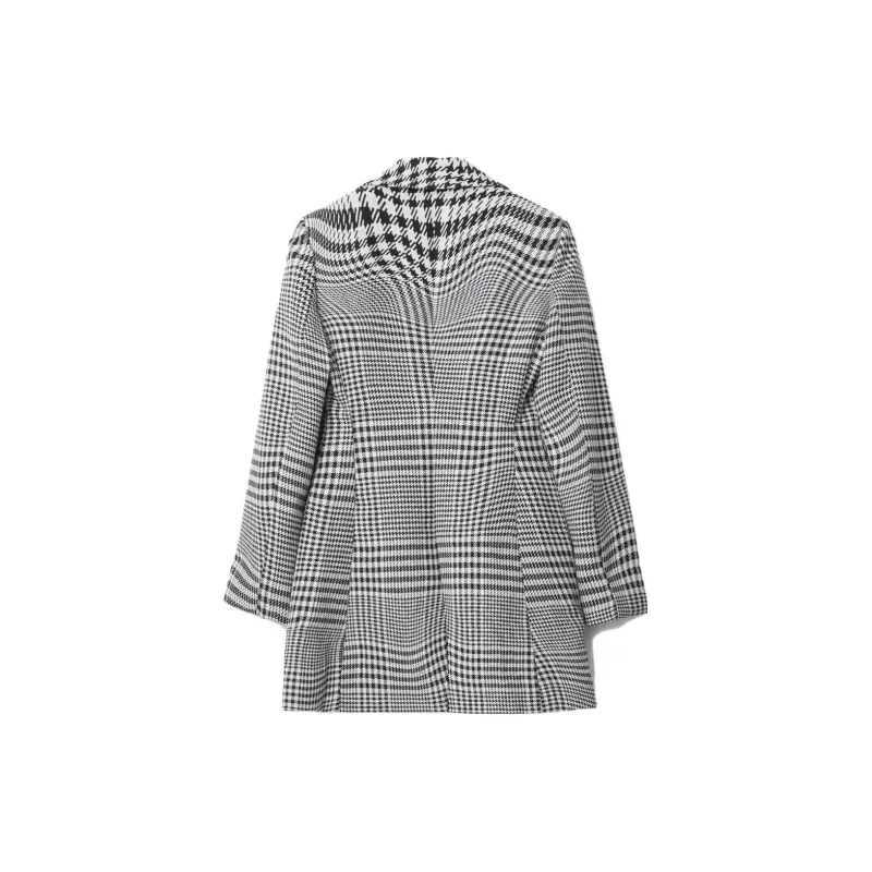 Burberry Jackets Coats Women's Black White-1