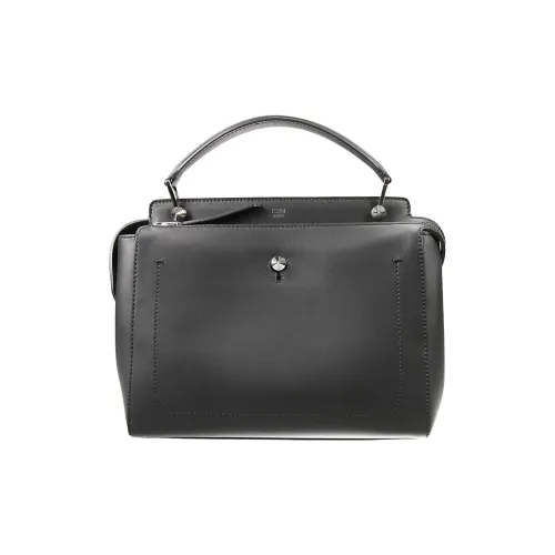 FENDI Calfskin Bowling Bag, Shoulder Bag, Crossbody Bag, Handbag Women's Black