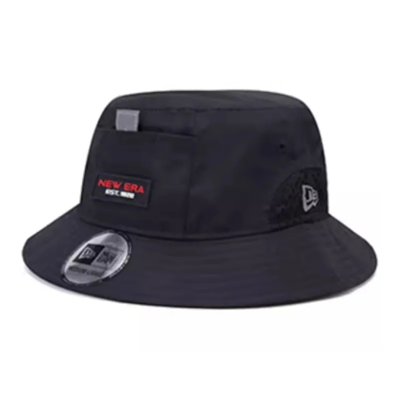 New Era Polyester Bucket Hats Unisex Black-1