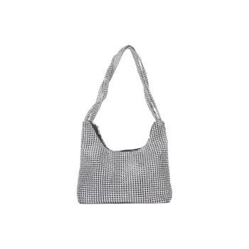 Boniu PU Shoulder Bag Evening Party Bag Shoulder Bag Regular Women's Silver