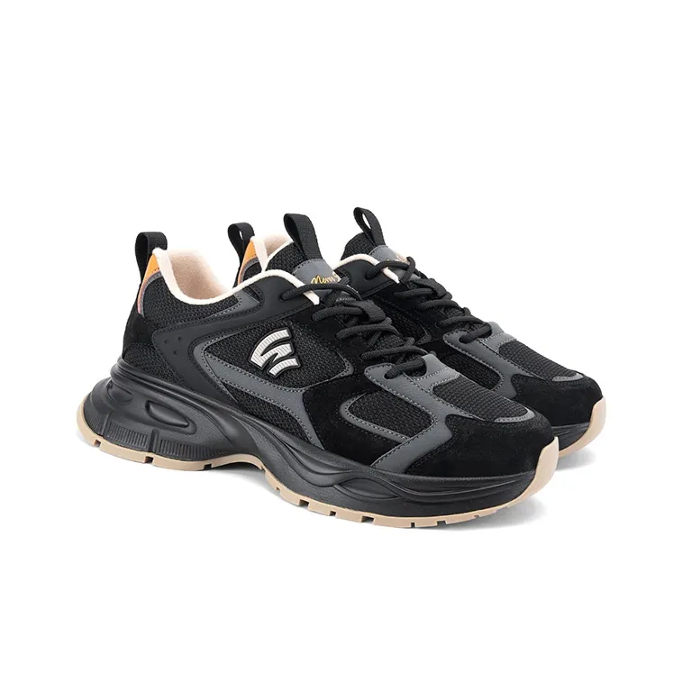 WALK SOUL Low-Top Travel Shoes Men's Black Rock Gray-6