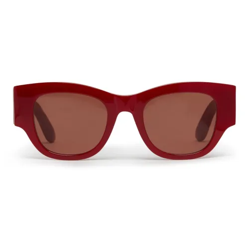 Alexander McQueen Acetate Butterfly Sunglasses Women's Red