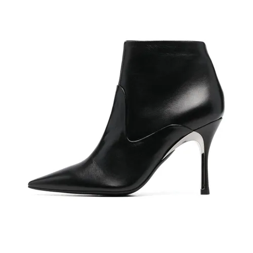 Furla 100mm Leather Ankle Boots