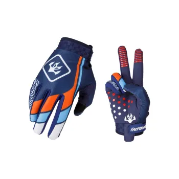 GXT Riding Equipment Cycling Glove Commute Trail Running Motorcycle Touring Unisex Microfiber S/M/L/XL Blue White