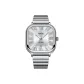 Silver Case White Dial Silver Steel Band