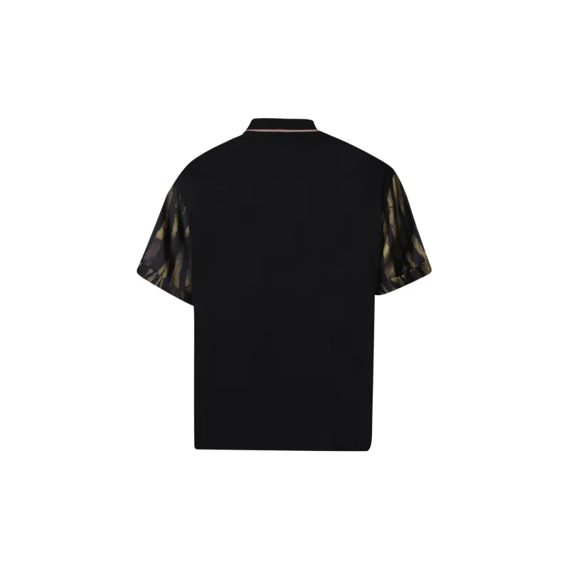 Roberto Cavalli Tiger print Logo patch Silk T shirt-1