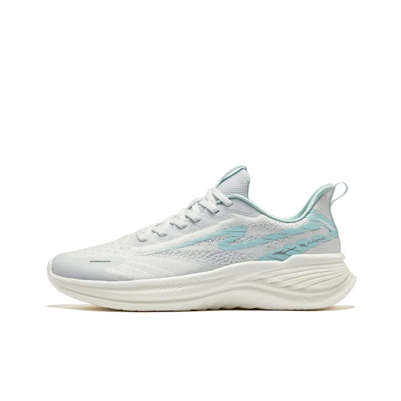 Erke Ride The Wind Cushioning Lightweight Low-Top Running Shoes Men's White Blue-0