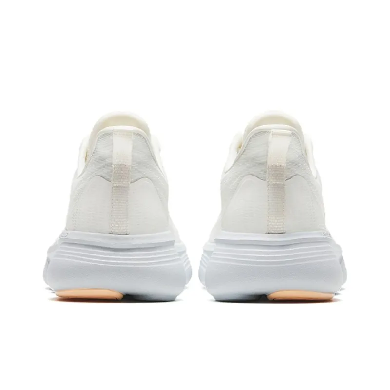 Anta Slip Resistant Cushioning Low Top Running Shoes Women's White-3