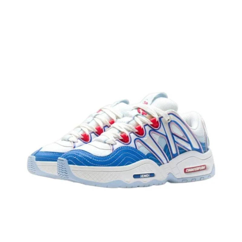 LiNing Yi 2.0 Rui 2.0 Mars Low-Top Casual Shoes Unisex White Blue-2