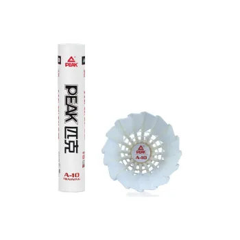 PEAK A10 Duck Feather Shuttlecock 12 Pack Duck Feather Middle Board Duck Feather Training Shuttlecocks