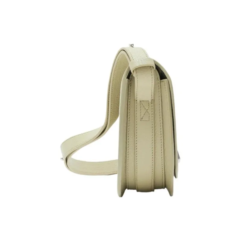 Burberry Calfskin Saddle Bag, Shoulder Bag, Handbag, Shoulder Bag Women's Hunter Beige-2