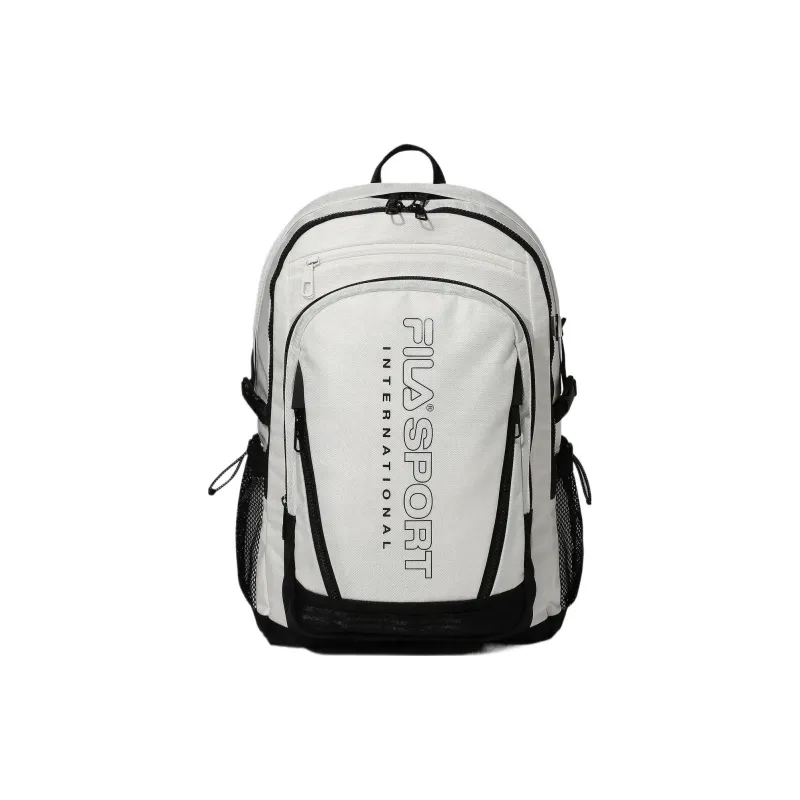 FILA Nylon Backpack Unisex Gray White-0