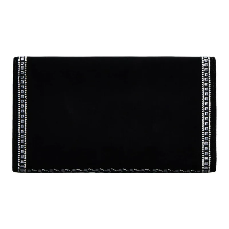 Roger Vivier Velvet One Shoulder Crossbody Clutches Women's Black-2