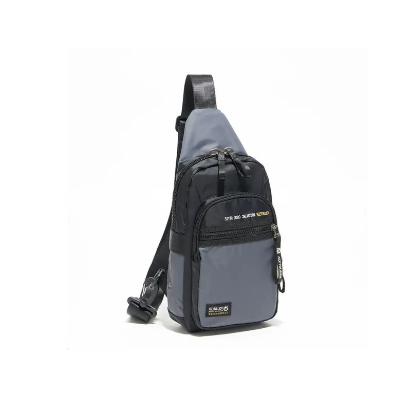 Volunteer Oxford Large Capacity Shoulder Bag Large Size Unisex Black/Gray-4