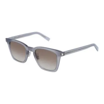 SAINT LAURENT Plastic Irregular Shape Sunglasses Unisex Light Purple
