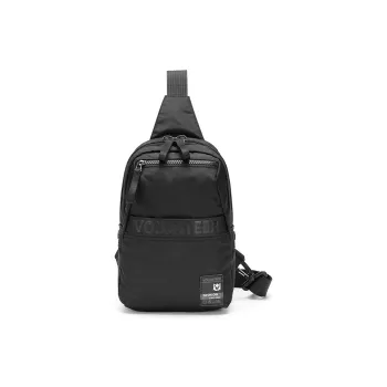 Volunteer Oxford Shoulder Bag Small Backpack Fashion Front Pack Medium Size Unisex Black/Gray/Army Green