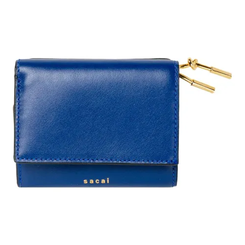 Sacai Wallets Blue With Gray Accents