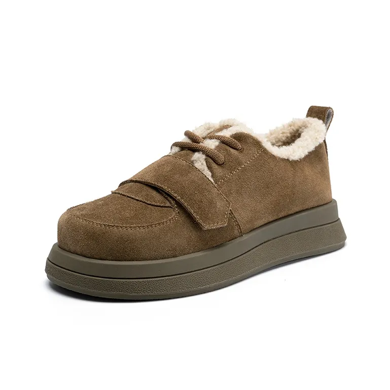 ZHR Lightweight Warm Low-Top Casual Shoes 4cm Women's-8