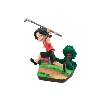 MegaHouse GEM One Piece Characters Childhood Portgas D. Ace Running Pre-Sale Bonus Gifts 12cm
