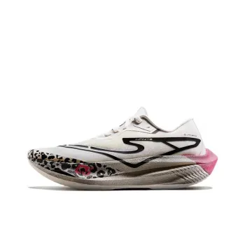 Erke Zhijing 2.0 Abrasion Resistant Low Top Running Shoes Unisex Pink Hong Leopard